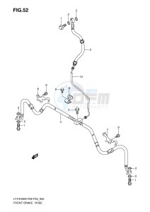 LT-F400 (P28-P33) drawing FRONT BRAKE HOSE