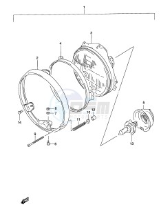 GS500 (P19) drawing HEADLAMP (GS500K3 P24)