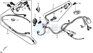 JOYRIDE 125 drawing ELECTRONIC PARTS