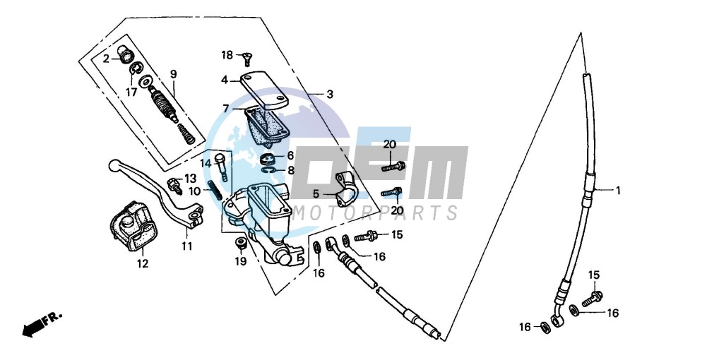 FR. BRAKE MASTER CYLINDER