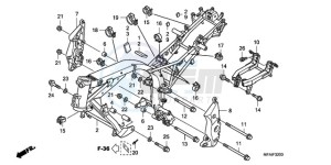 CBF1000S9 Europe Direct - (ED) drawing FRAME BODY