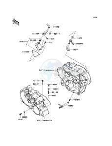 KVF360 4x4 KVF360A9F EU GB drawing Gear Change Mechanism