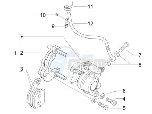 NRG 50 power DT serie speciale (D) Germany drawing Brakes hose  - Calipers