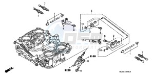 ST1300AE Pan Europoean - ST1300 UK - (E) drawing THROTTLE BODY (COMPONENT PARTS)