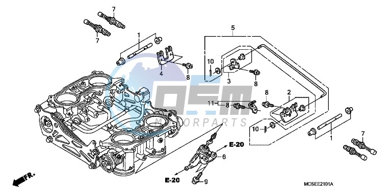 THROTTLE BODY (COMPONENT PARTS)