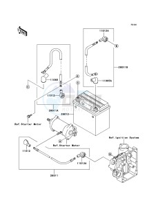 JET SKI 800 SX-R JS800ABF EU drawing Electrical Equipment