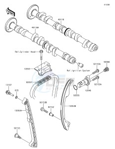 JET SKI ULTRA LX JT1500KHF EU drawing Camshaft(s)/Tensioner