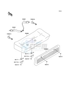 MULE_610_4X4 KAF400ADF EU drawing Seat