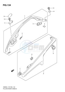 AN650 (E3-E28) Burgman drawing PILLION RIDER HANDLE (AN650L1 E33)