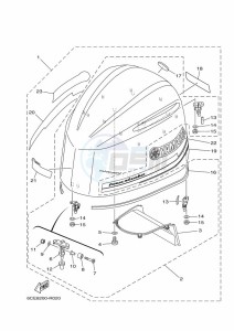 F300BETX drawing FAIRING-UPPER