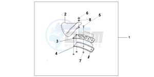 VT750DC SHADOW drawing SINGLE SEAT