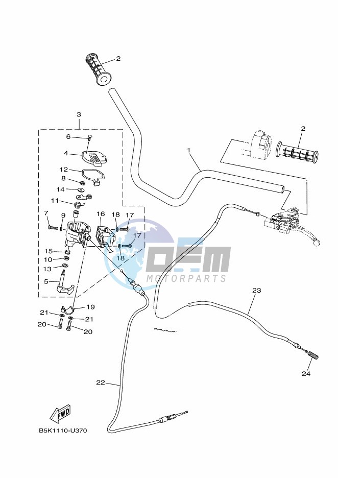 STEERING HANDLE & CABLE