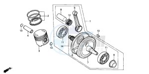 XL185S drawing CRANKSHAFT/PISTON