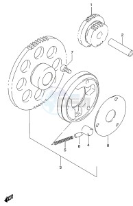 GS500 (P19) drawing STARTER CLUTCH