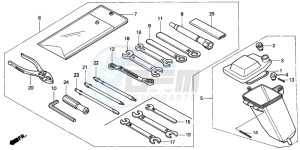 NX650 500 DOMINATOR drawing TOOLS/TOOL BOX