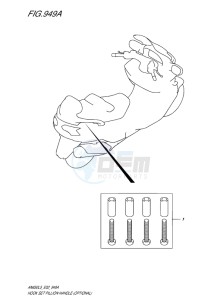 AN650 drawing HOOK SET PILLION HANDLE (OPTIONAL)