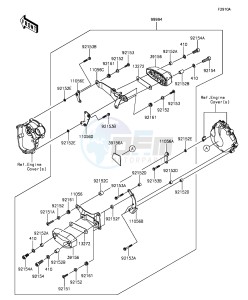 NINJA ZX-6R ABS ZX636FGF FR GB XX (EU ME A(FRICA) drawing Accessory(Engine Guard)