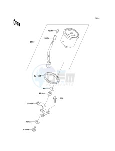 KVF 400 D [PRAIRIE 400] (D1-D4) [PRAIRIE 400] drawing METER-- S- --- CN- -