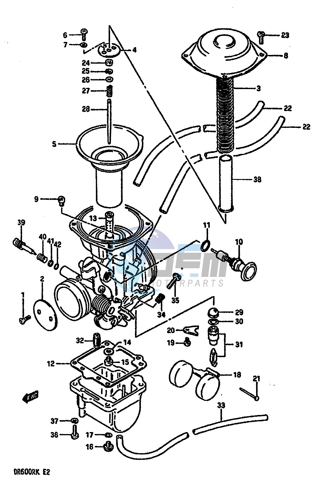 CARBURETOR (MODEL H J K E18)