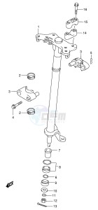 LT-F500F (E3-E28) drawing STEERING SHAFT (MODEL W X)