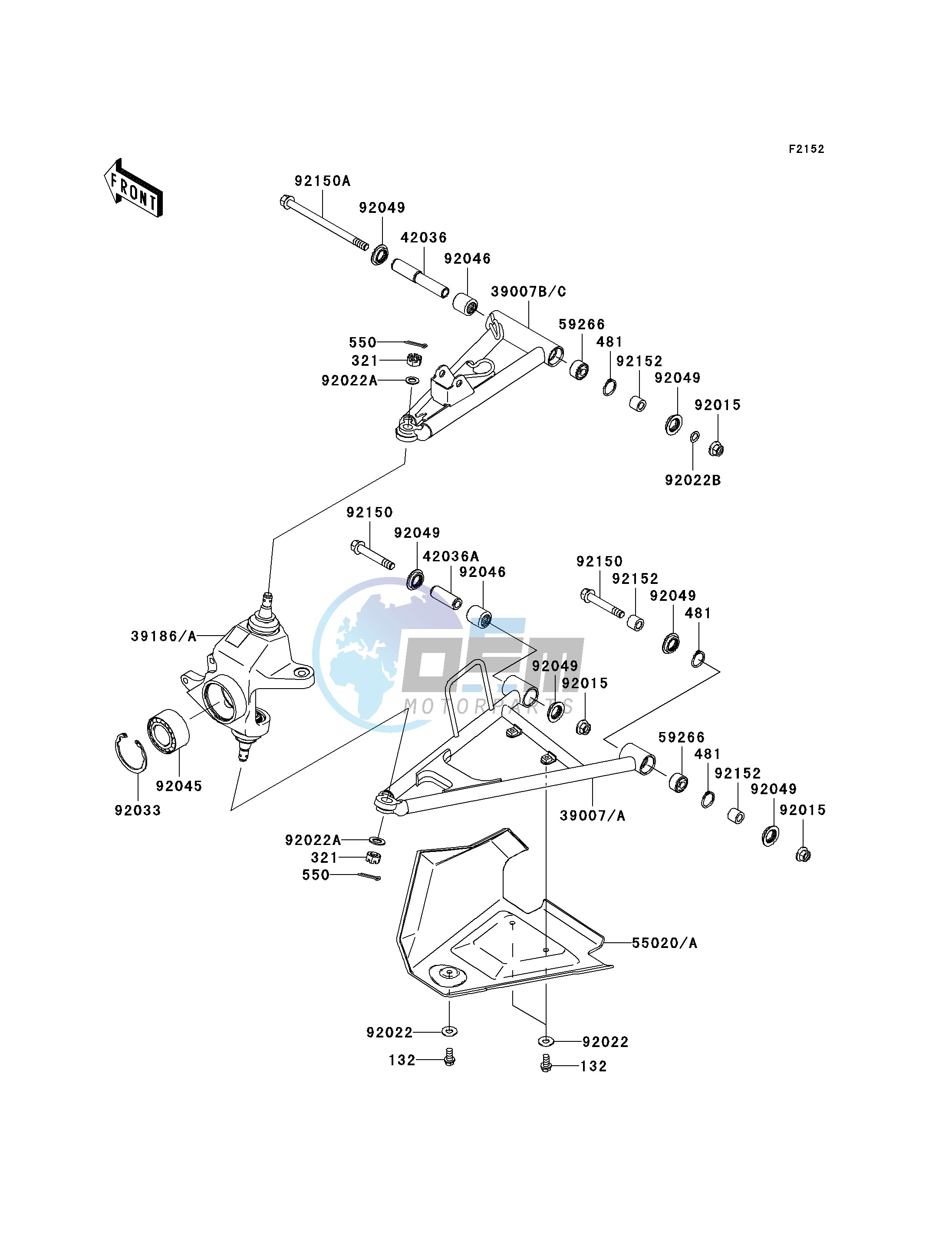 FRONT SUSPENSION--  - JKAVFDC1 6B503252- -