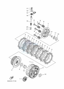 YZF320-A YZF-R3 (B7PH) drawing CLUTCH