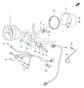 GZ250 (P19) drawing SPEEDOMETER (MODEL K3)