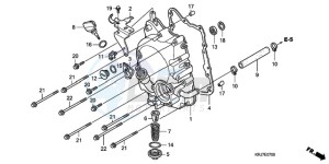 FES1259 UK - (E / MKH) drawing RIGHT CRANKCASE COVER