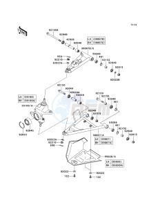 KVF 650 H [BRUTE FORCE 650 4X4I] (H7F-H8F) H7F drawing FRONT SUSPENSION