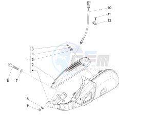 Fly 125 4t 3v ie e3 lem drawing Silencer