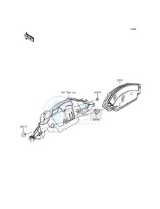 NINJA ZX-10R ZX1000JFF FR XX (EU ME A(FRICA) drawing Meter(s)