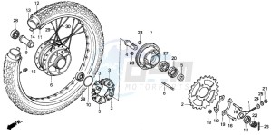 C90Z 50 drawing REAR WHEEL