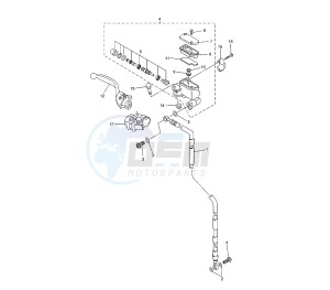 YZ LC 125 drawing FRONT MASTER CYLINDER