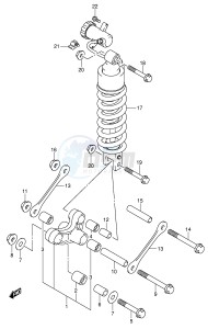 DL1000 (E2) V-Strom drawing REAR CUSHION LEVER