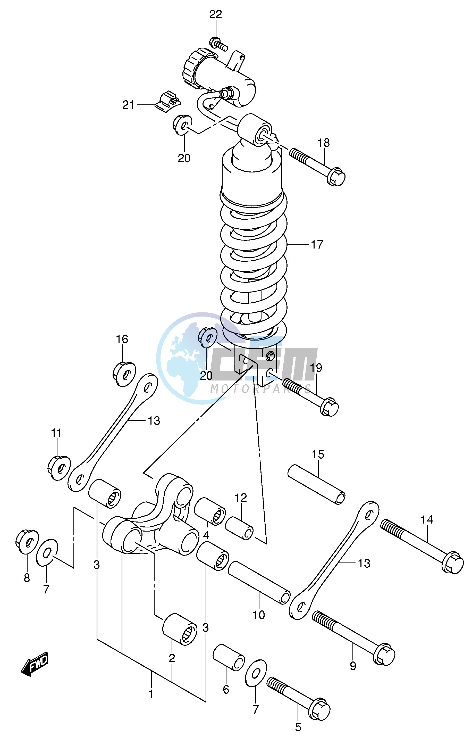 REAR CUSHION LEVER