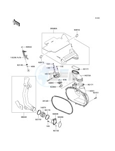 KVF 650 B [PRAIRIE 650 4X4 ADVANTAGE CLASSIC] (B2) [PRAIRIE 650 4X4 ADVANTAGE CLASSIC] drawing CONVERTER COVER_DRIVE BELT