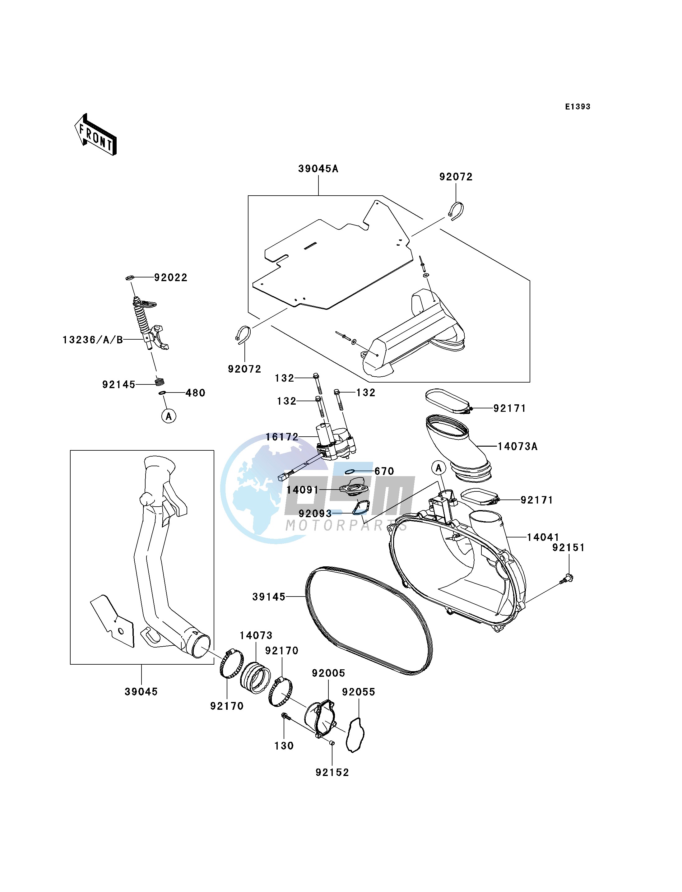 CONVERTER COVER_DRIVE BELT