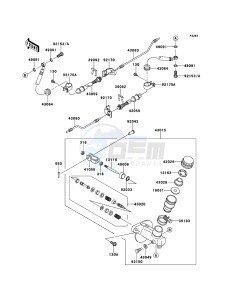 MULE 4010 DIESEL 4x4 KAF950FCF EU drawing Master Cylinder