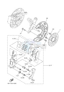 YFZ450R YFZ45YSSH YFZ450R SPECIAL EDITION (BW26) drawing FRONT BRAKE CALIPER