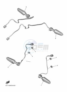 YZF690 YZF-R7 (BEBG) drawing FLASHER LIGHT