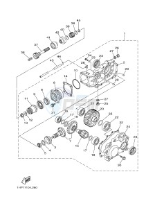 YFM700FWAD YFM70GPSH GRIZZLY 700 EPS SPECIAL EDITION (B1A5) drawing DRIVE SHAFT