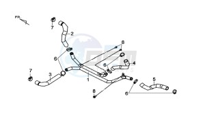 MAXSYM 600 I ABS EXECUTIVE (LX60A3-EU) (E4) (L7-M0) drawing HOSES RADIATOR