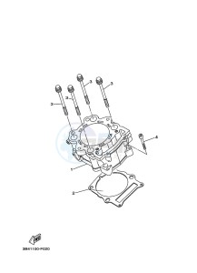 YFM700FWAD GRIZZLY 700 EPS (B4FL) drawing CYLINDER