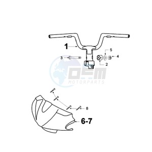 VSX A BE drawing HANDLEBAR