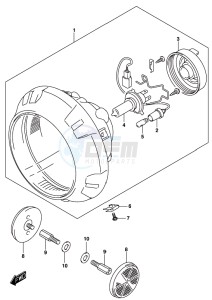 DL250 drawing HEADLAMP