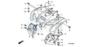 TRX420FPM9 U / 4WD drawing FRONT FENDER