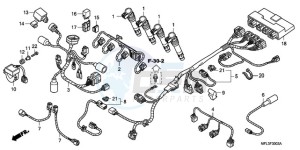 CBR1000RA9 France - (F / ABS CMF HRC MKH) drawing SUB HARNESS (CBR1000RA)