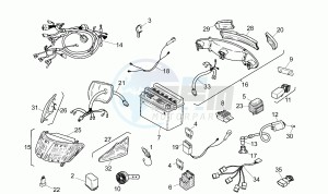 SR 50 Air (Vertical cylinder) vertical cil Air cooled drawing Electrical system