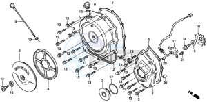 CB1100SF drawing RIGHT CRANKCASE COVER