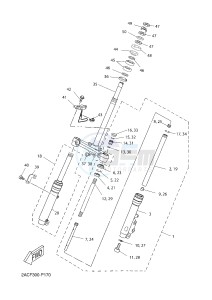 YN50 OVETTO (2APG) drawing FRONT FORK